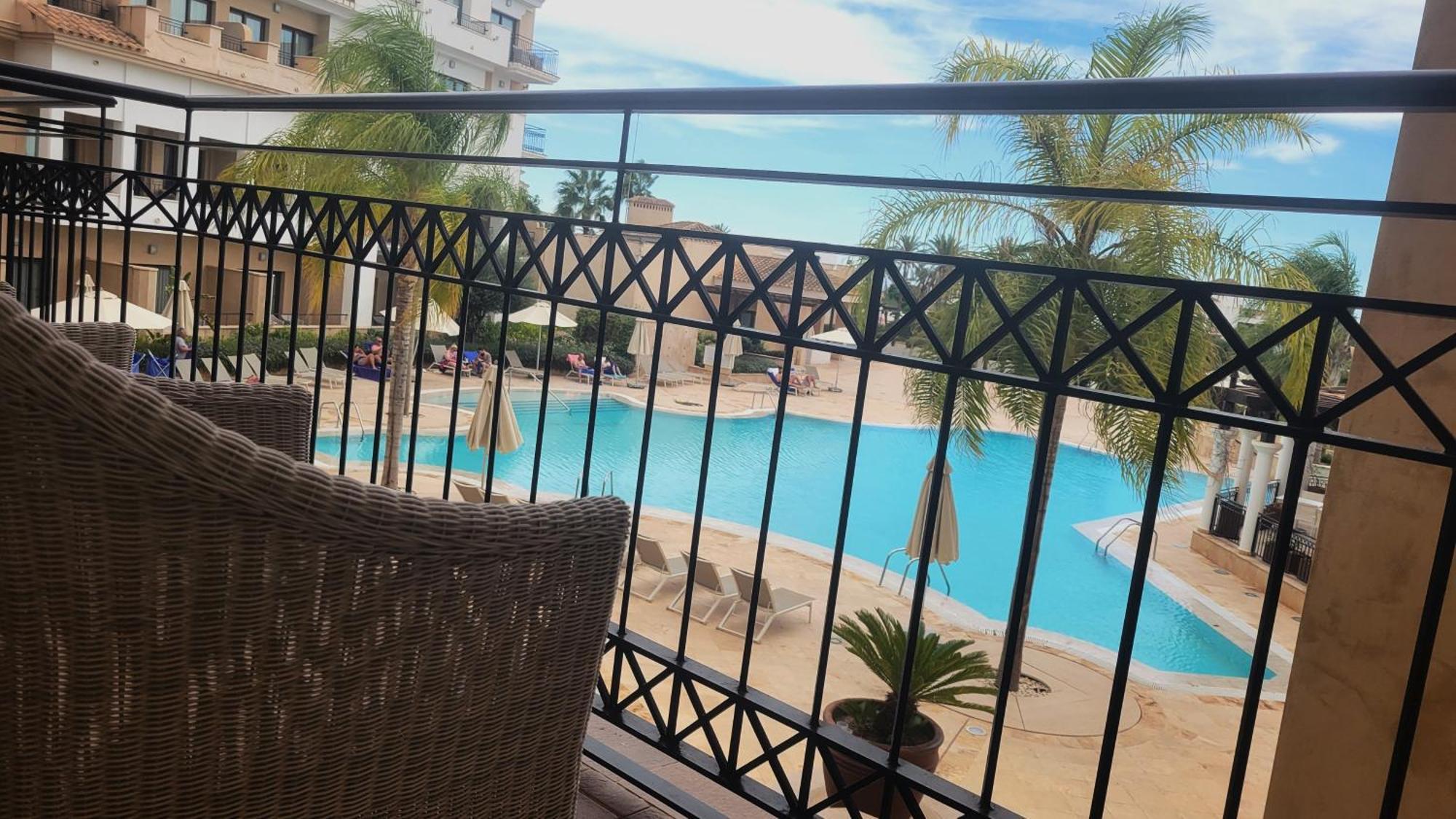 Doubletree By Hilton La Torre Golf Resort Roldan Ngoại thất bức ảnh View of the pool at the hotel